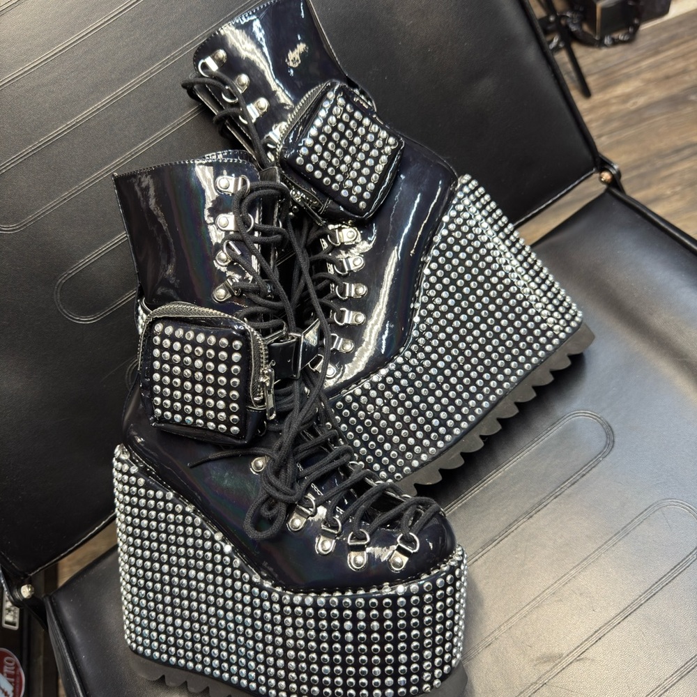 Club Exx Studded Tactical Traitor Boots - US size 7 - BRAND NEW IN BOX - Picture 5 of 11